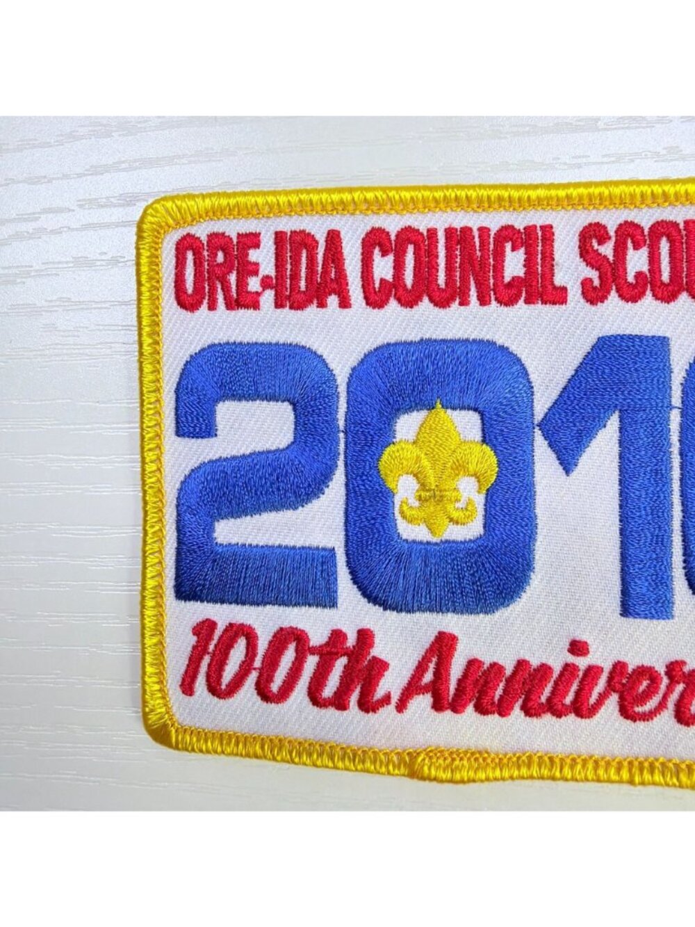 BSA Ore-Ida Council Scout Fair Patch 2010 Commemorative 100th Anniversary New - Picture 5 of 7